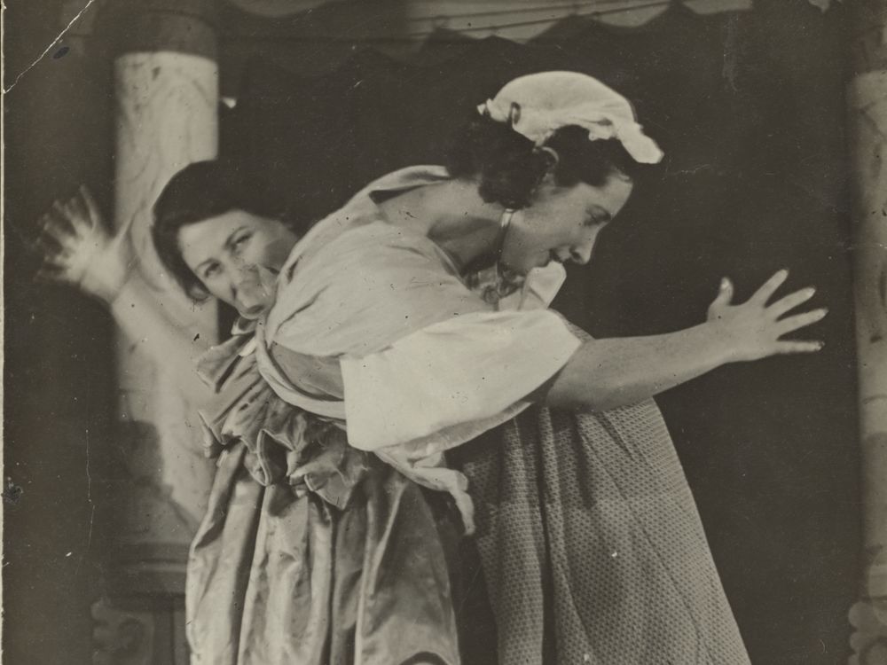 Nekhama Sirotina in "The Marriage of Figaro," photograph, 1937